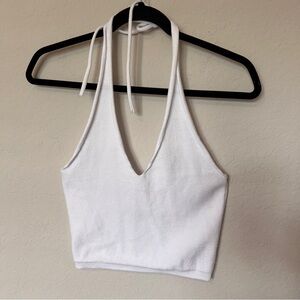 Lioness White Halter Top XS